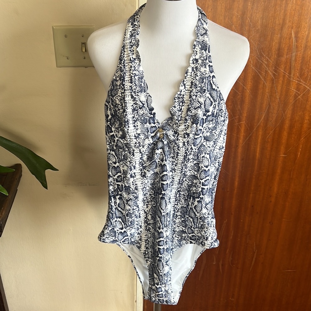 New With Tag Heidi Klein Print Swimsuit Small